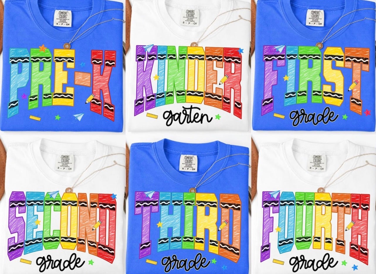 Grade level tees