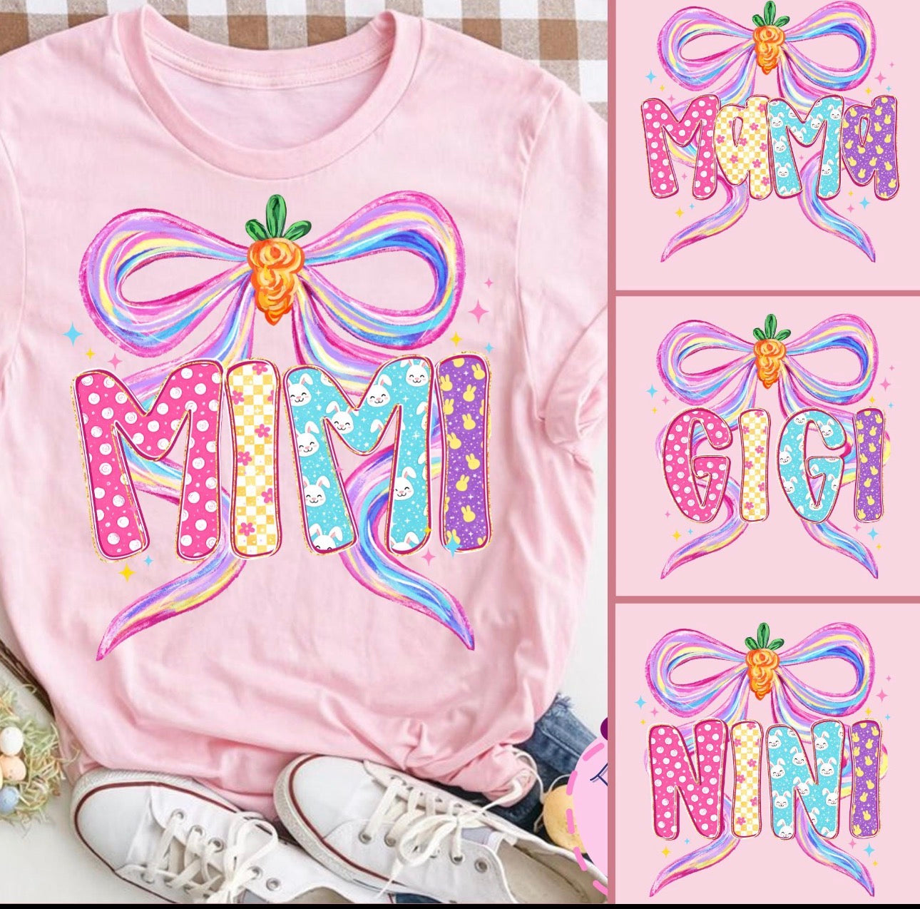 Mimi, Mama, Gigi or Nana Easter tee