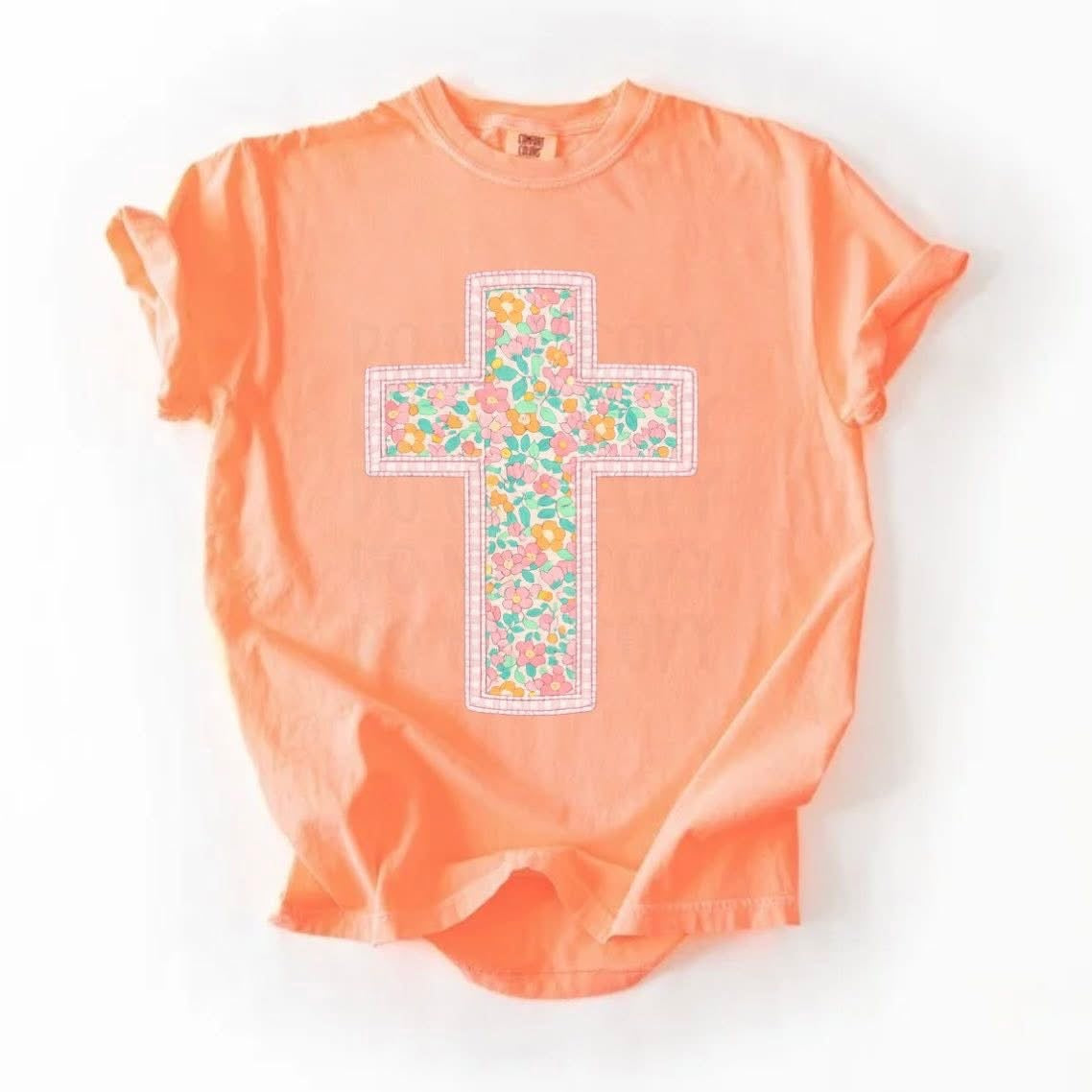 Comfort colors with a cross