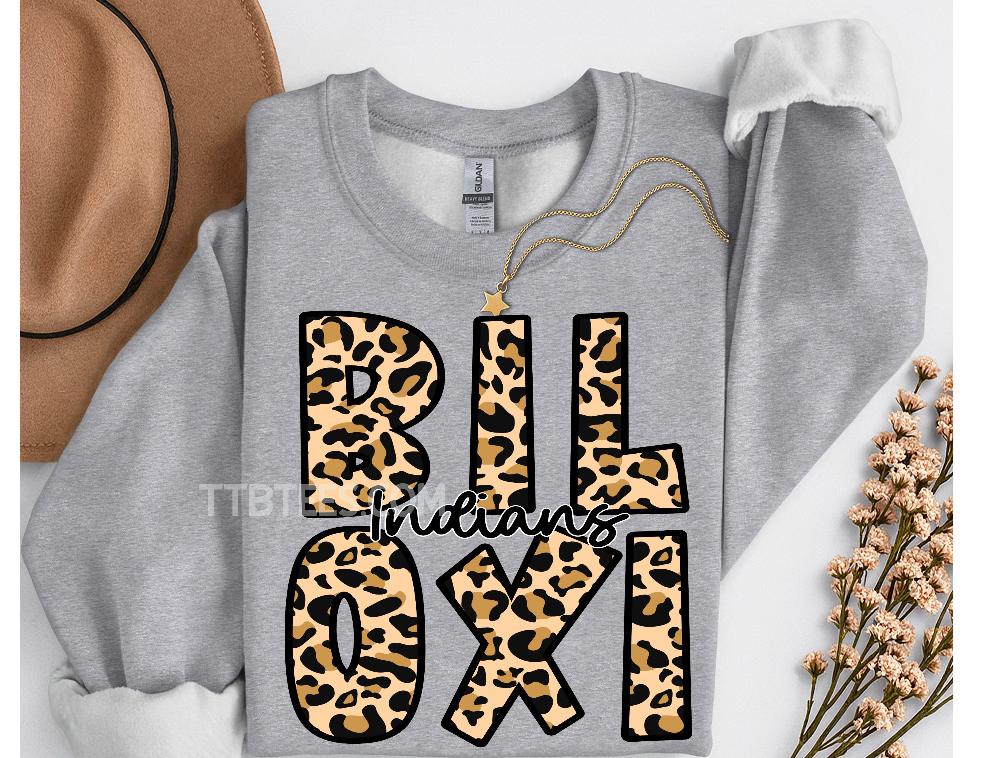 Biloxi cheetah sweatshirt
