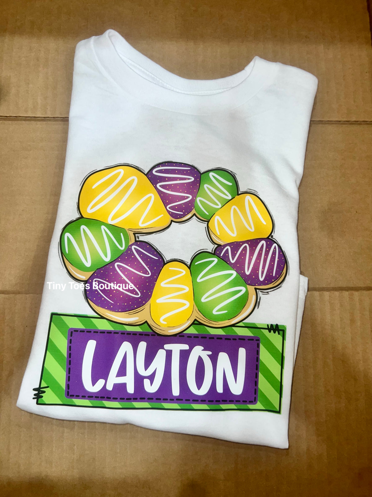 King Cake Name Tee