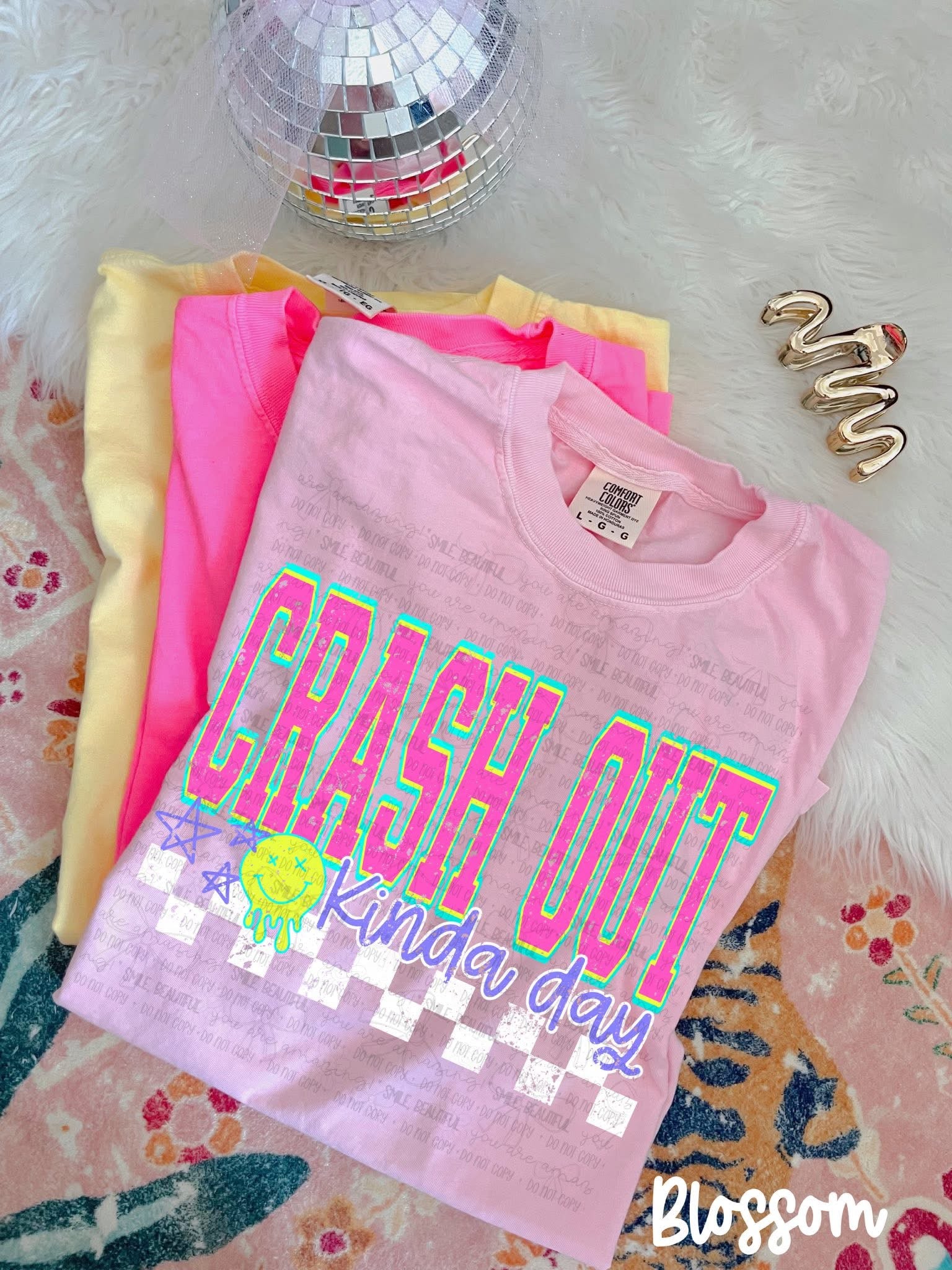 Crash out comfort colors tee