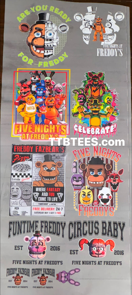 50” premade Freddy roll.