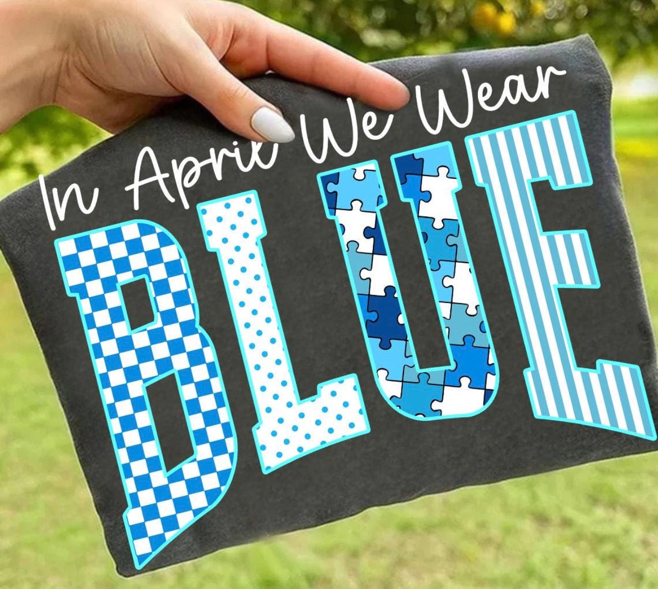 In April we wear blue- autism