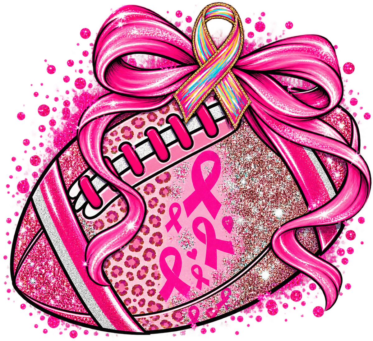 Pink football t-shirt
