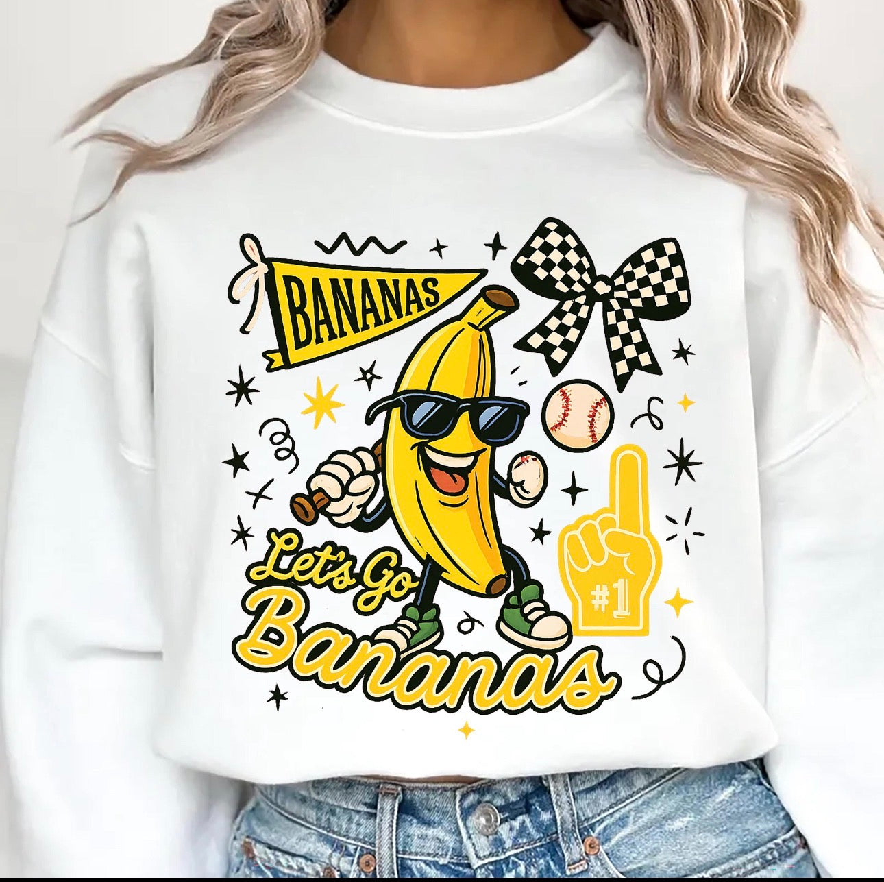 Bananas Baseball Tee