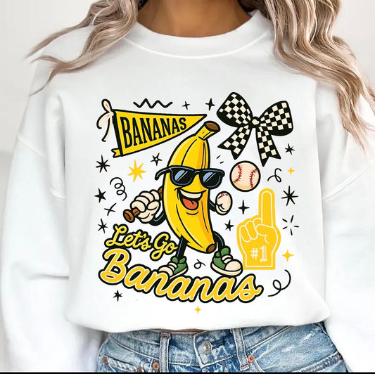 Bananas Baseball Tee