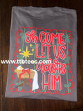 2 sided. Come let us adore him.