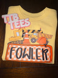 Construction name tee