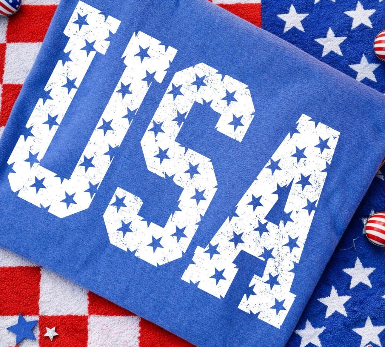 USA stars tee