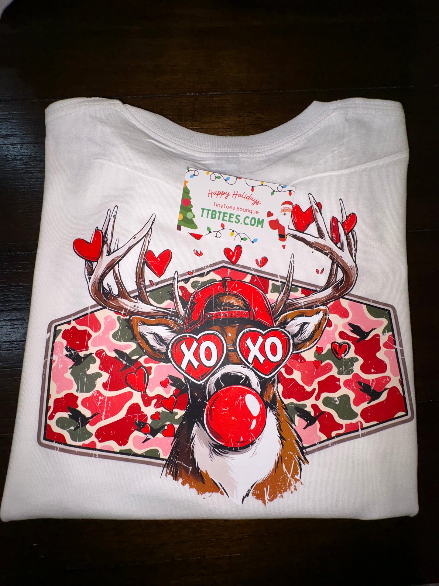 2 sided Valentines Deer