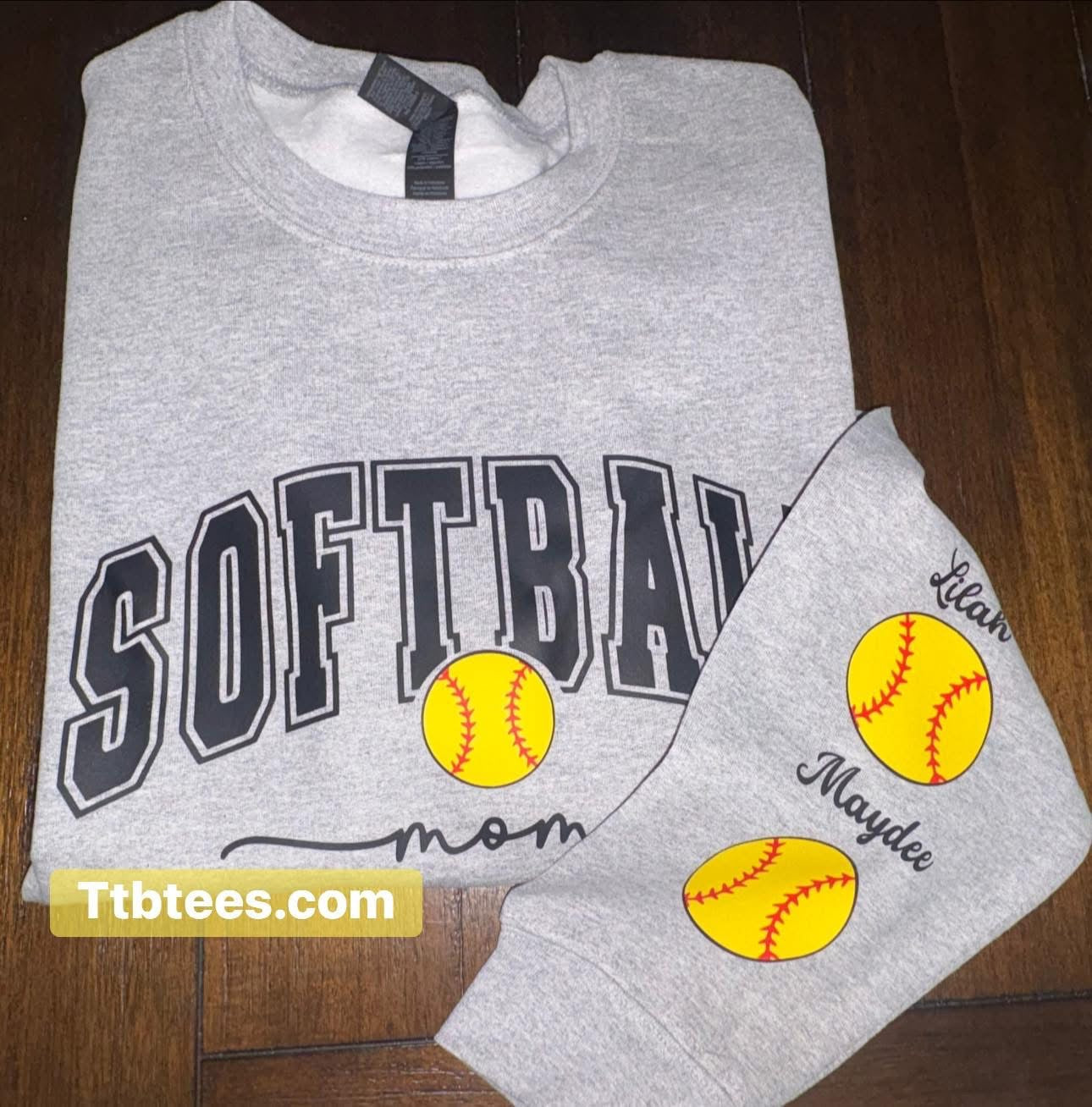 Custom Softball Mom sweatshirt