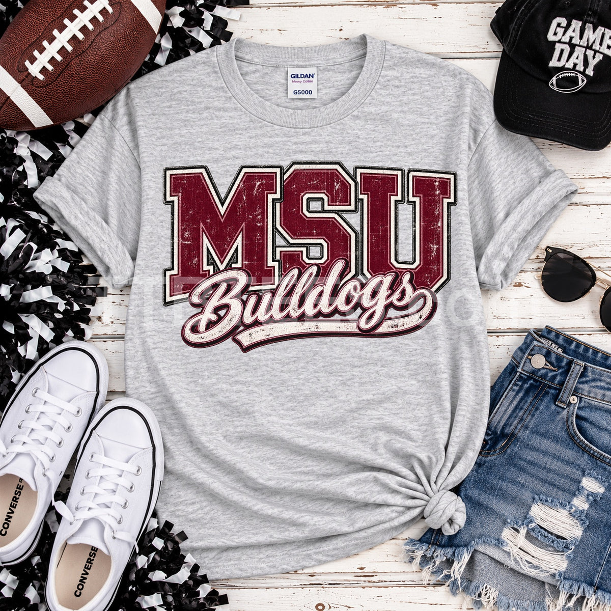 MSU bulldogs tee