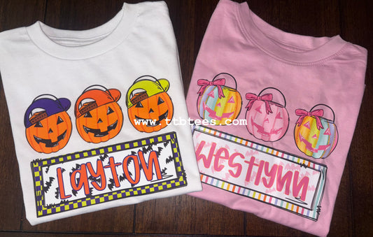 Boy and Girl Pumpkins