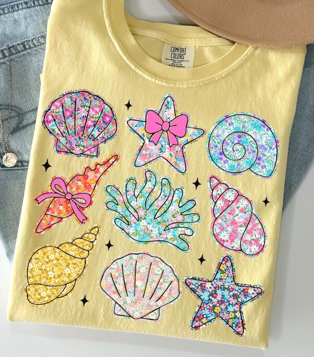 Seashells- comfort colors
