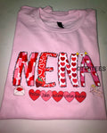 Valentines Name Tee WITH hearts