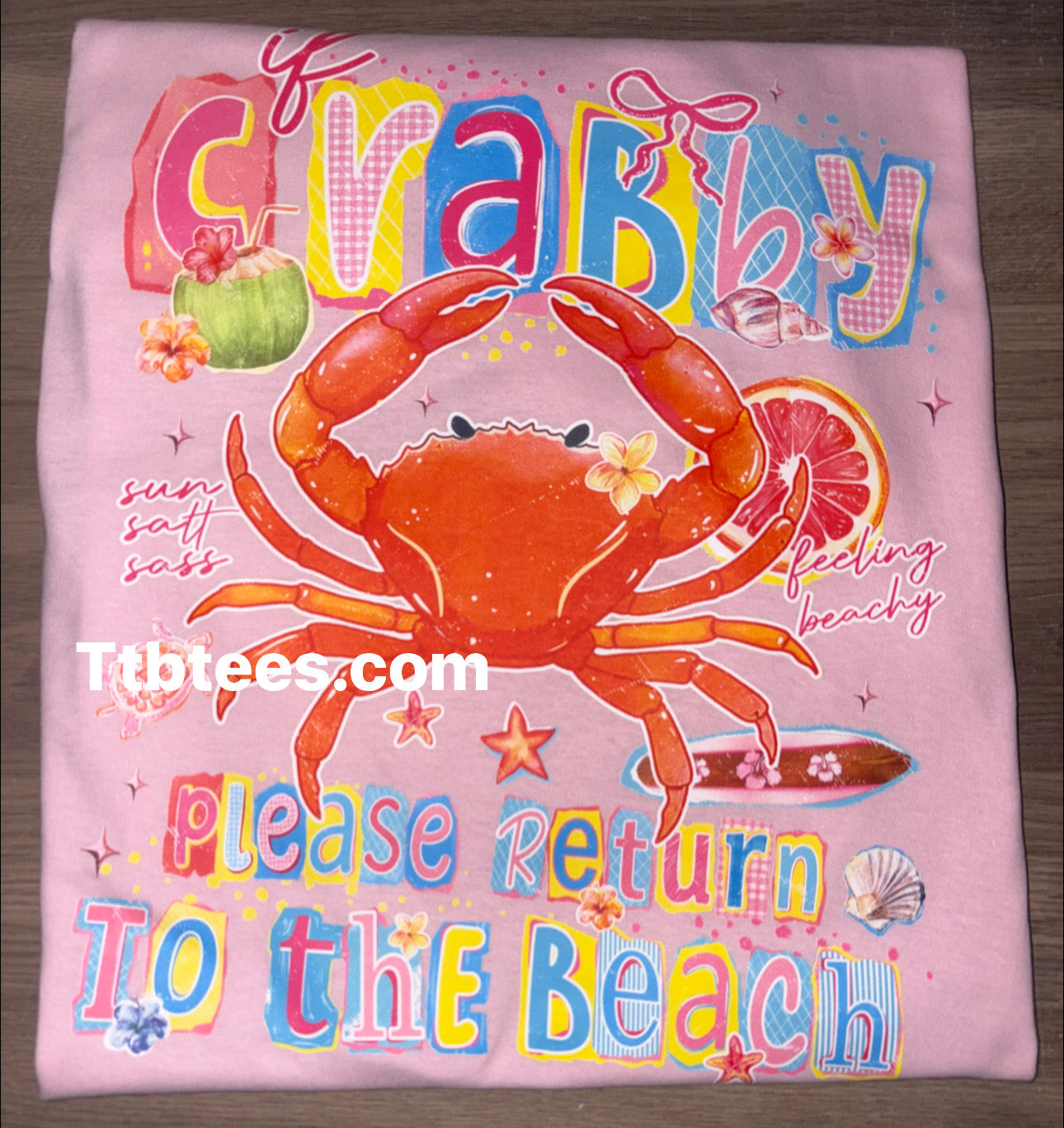 If crabby please return to beach tee