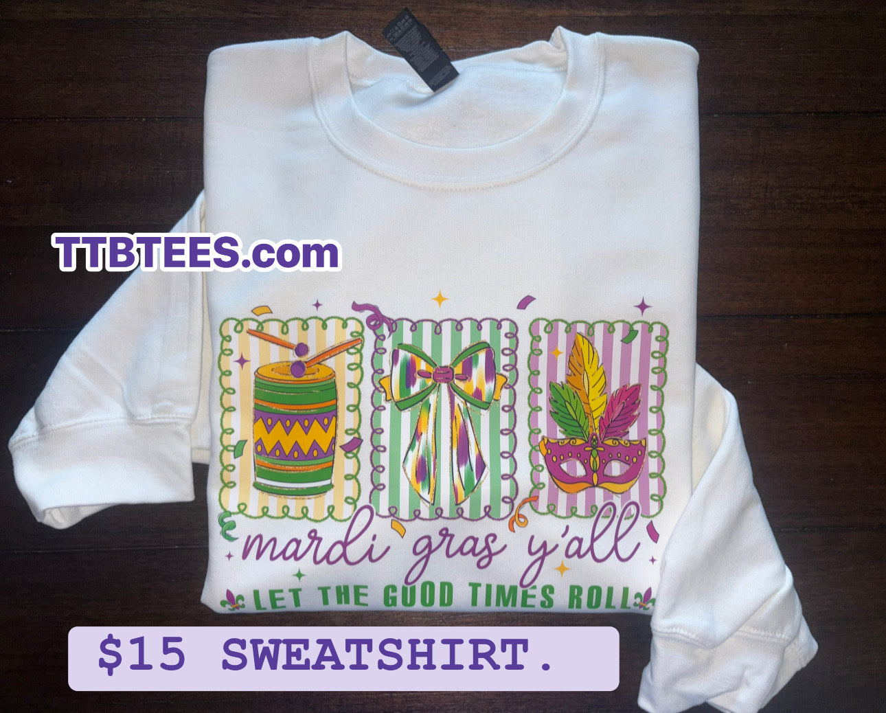 Mardi Gras SWEATSHIRT