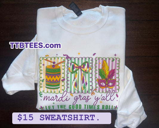 Mardi Gras SWEATSHIRT
