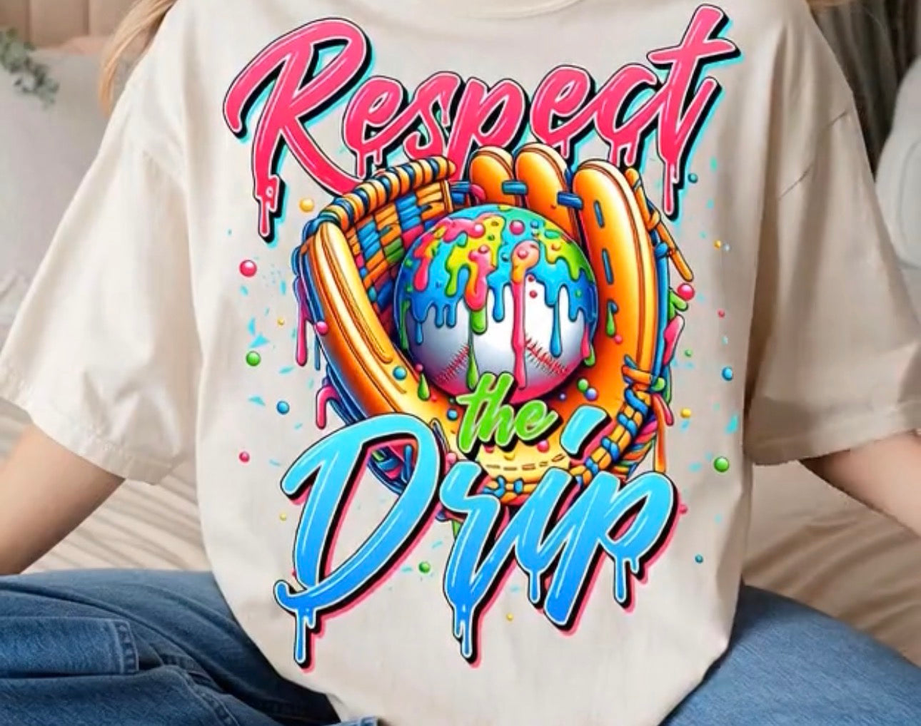 Respect the drip baseball