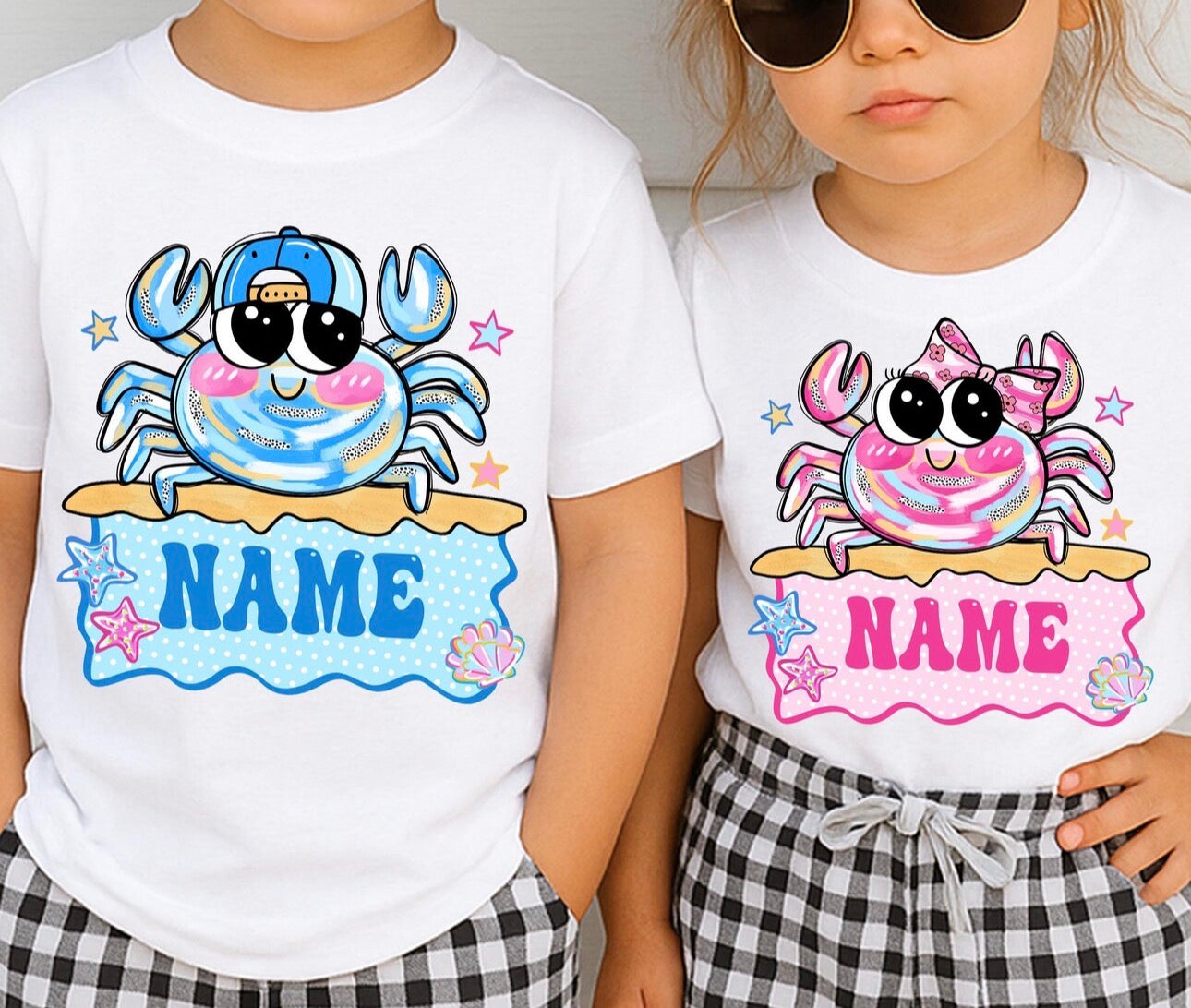 Summer sandy crab tee