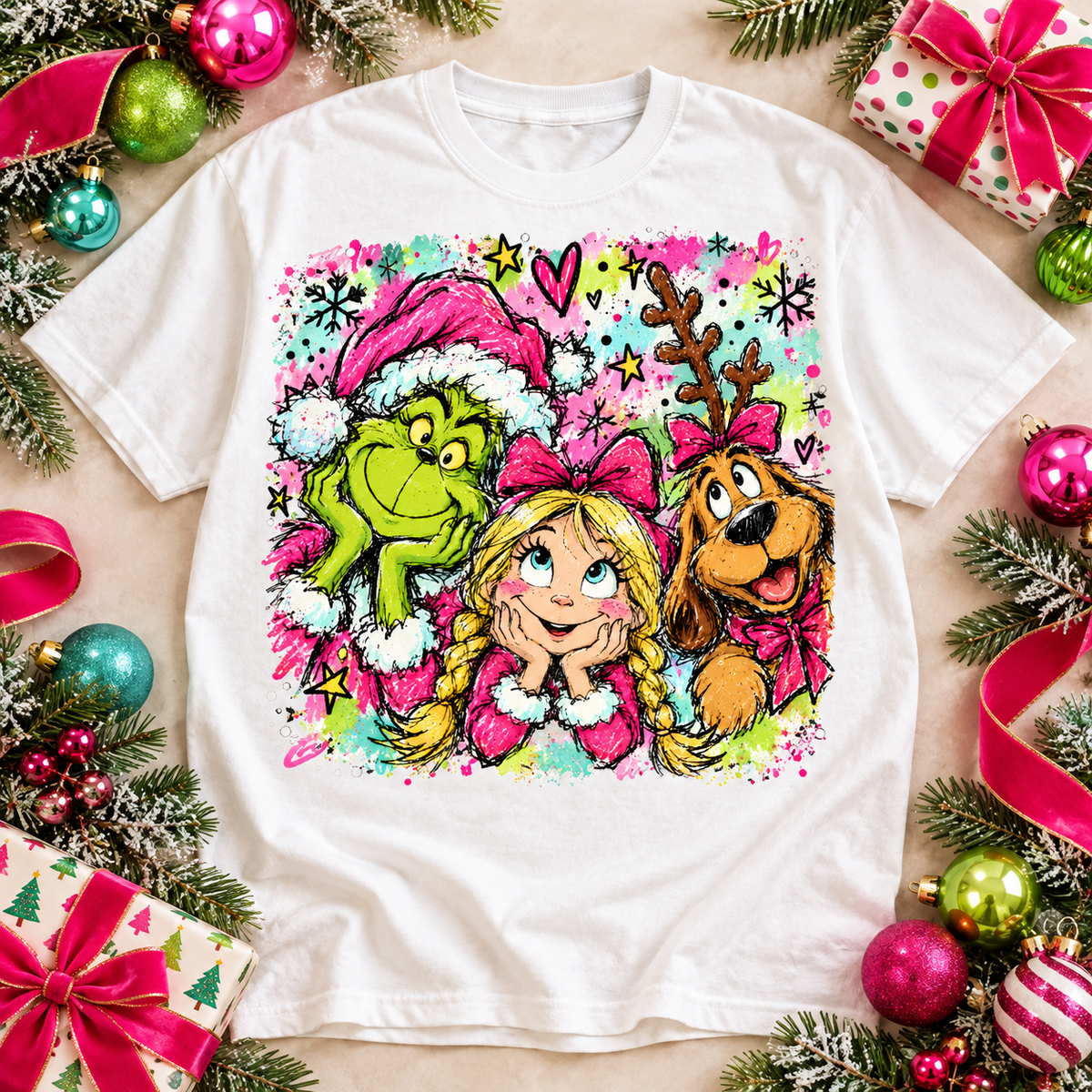 Christmas Friends Grinch& Cindy