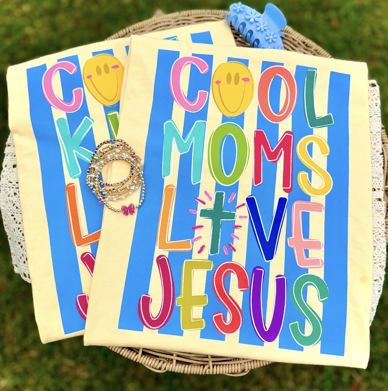 Cool Moms Love Jesus Tee - comfort colors