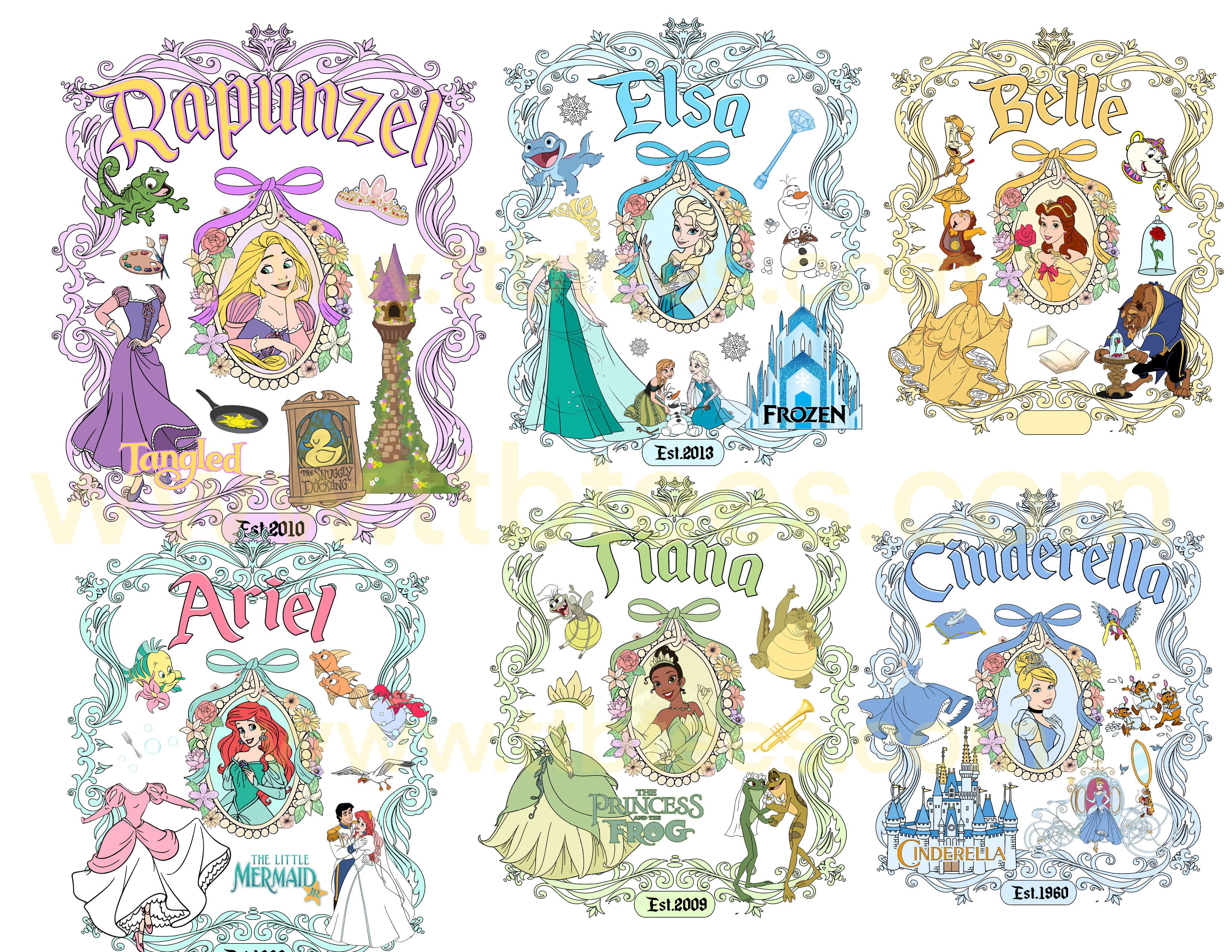 Princess 2 Sided Tees