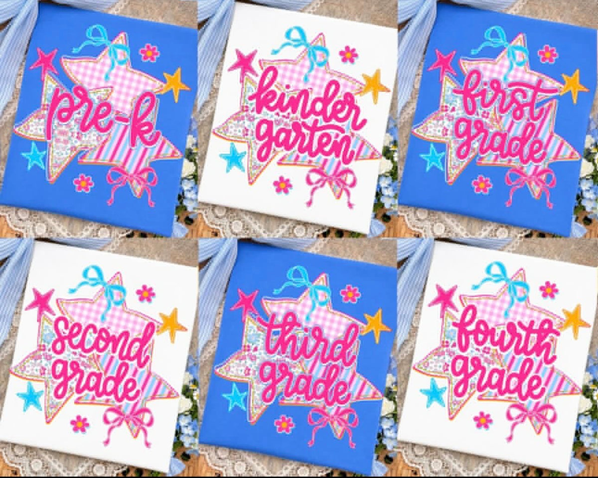 Preppy grade level tees