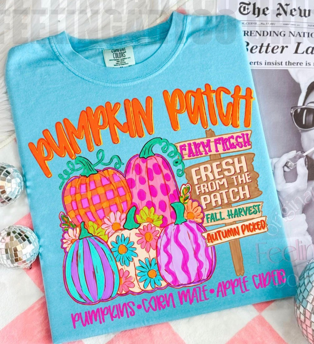 Comfort colors pumpkin patch