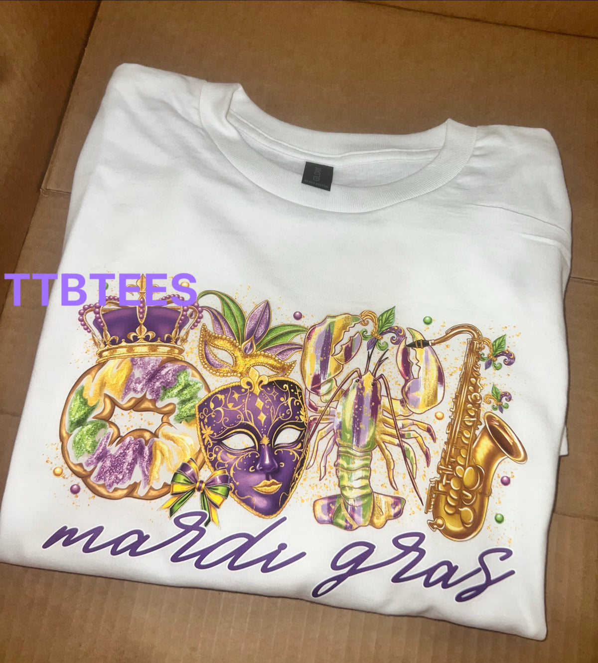 Watercolor Mardi Gras