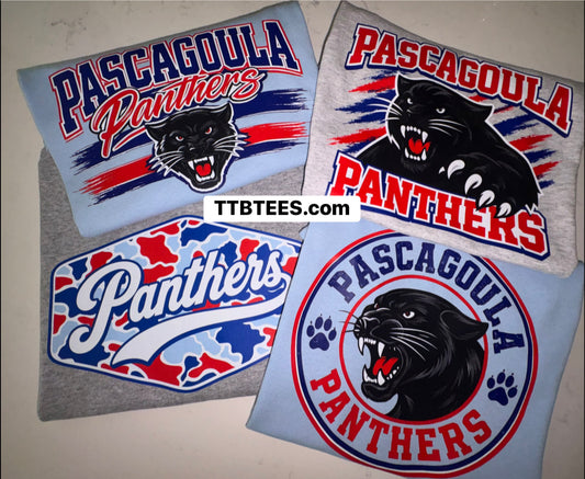 Pascagoula Panthers Bundle : 4 shirts