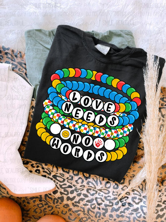 Love needs no words- comfort colors