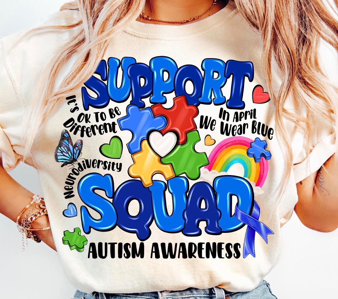 Support Squad Tee- autism awareness