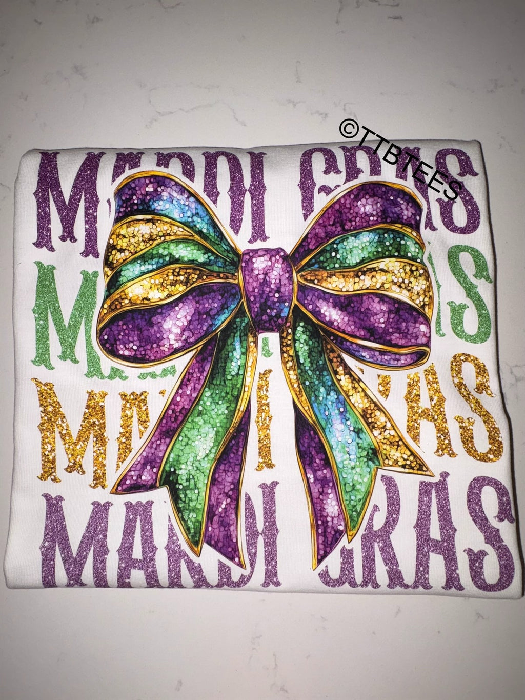 Mardi Gras Stack Tee