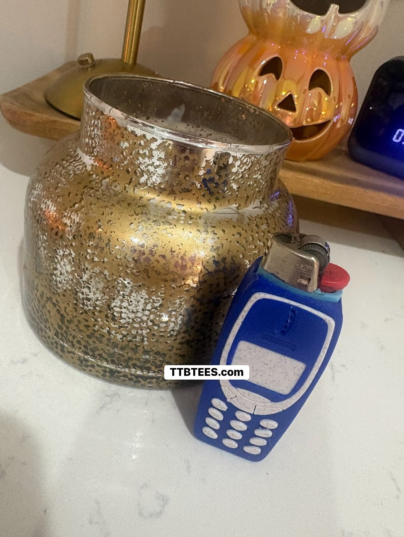 Lighter cover only. Blue