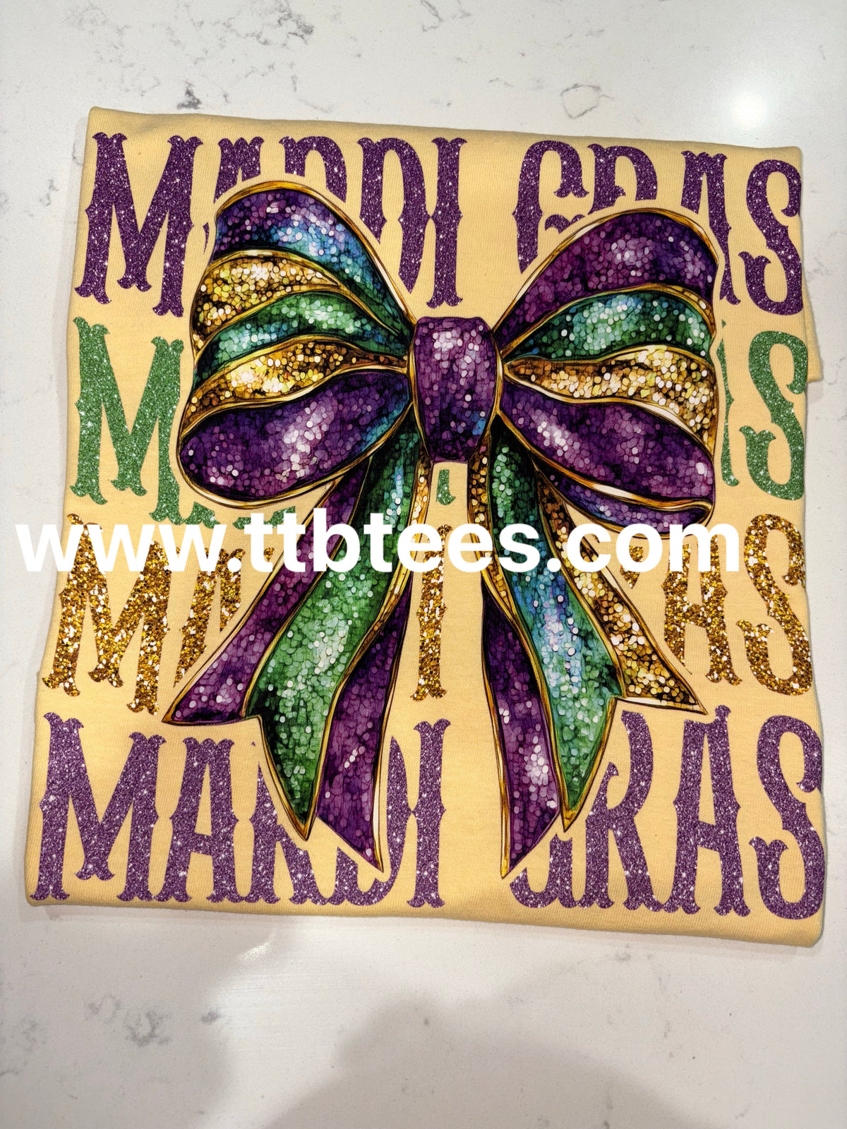Mardi Gras Stack Tee