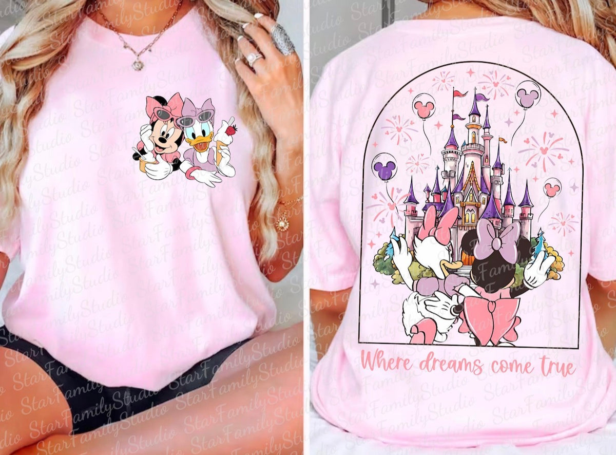 2 sided- Minnie Mouse tee