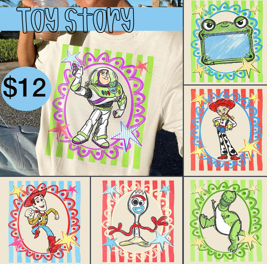 Toy and friends tees