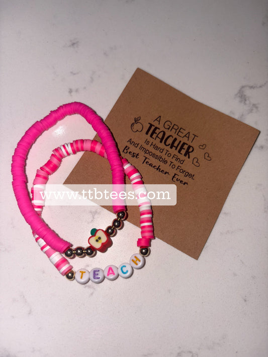 Teacher bracelet set